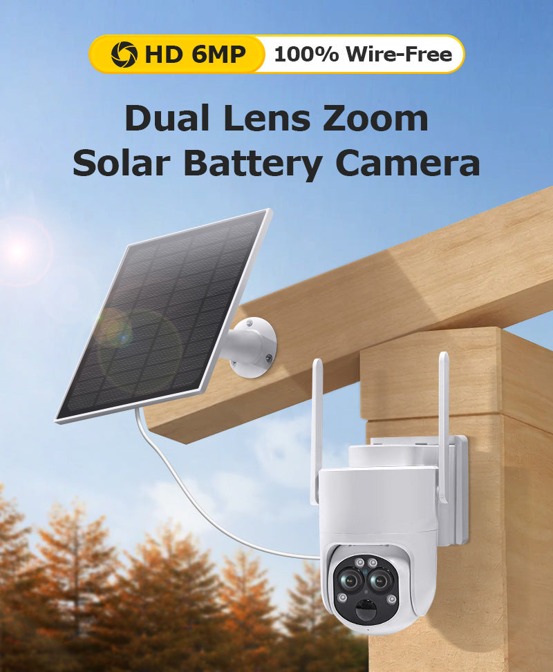 Outdoor4G Solar Camera Low Power Consumption122x Zoom Binoculars WiFi Full Color Night Vision Camera Wholesale