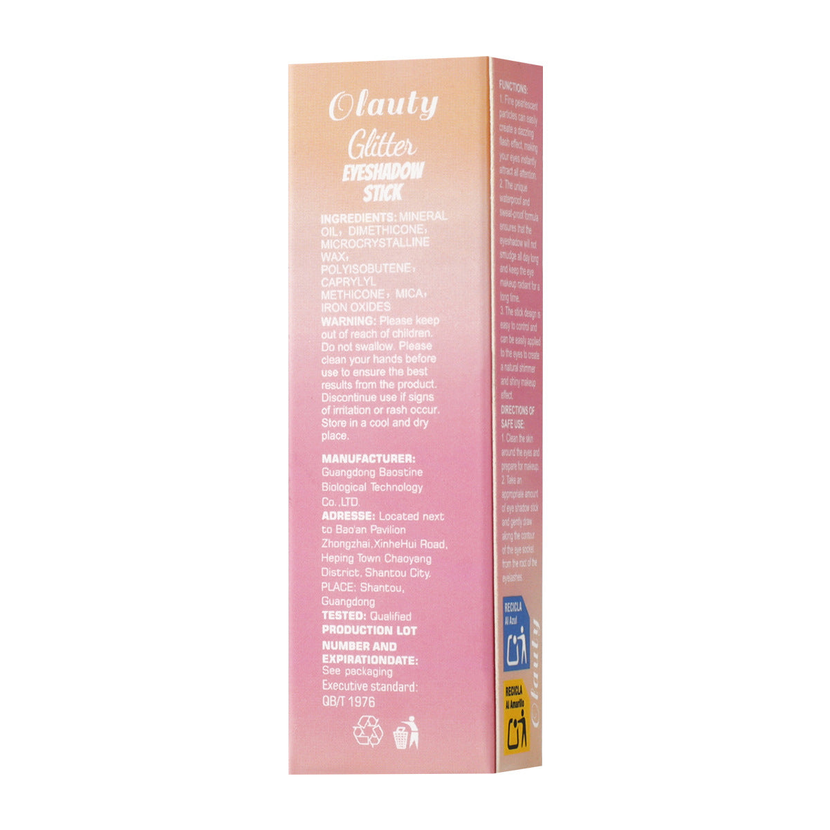 tk Jelly Highlight Eyeshadow Stick3g Contour Highlight Stick Pearlescent Shimmer6Color Packaging Beauty Makeup