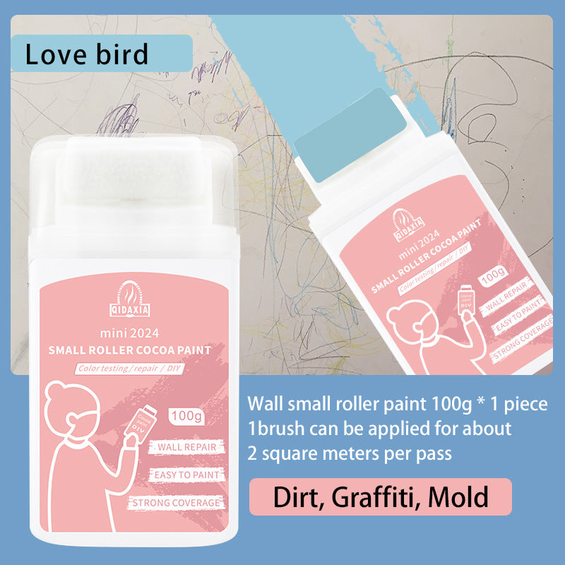Qixia Colorful Mini Paint Cocoa Paint Latex Paint Wall Odorless Graffiti Paint Small Roller Paint