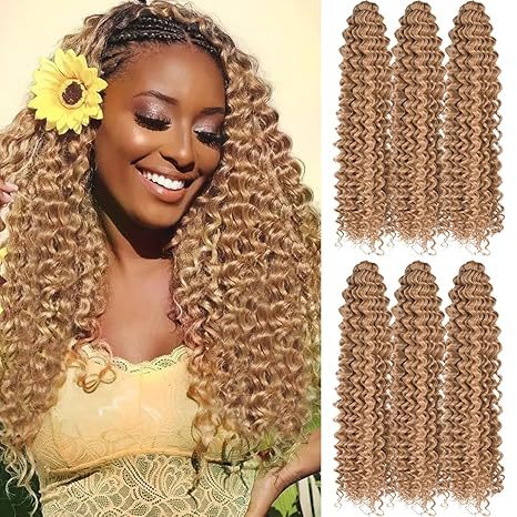 DeepWaveTwist Long Curly Hair Crochet Hair Extensions Afro Synthetic Hairpiece European and American Cross-Border Wholesale Fluffy