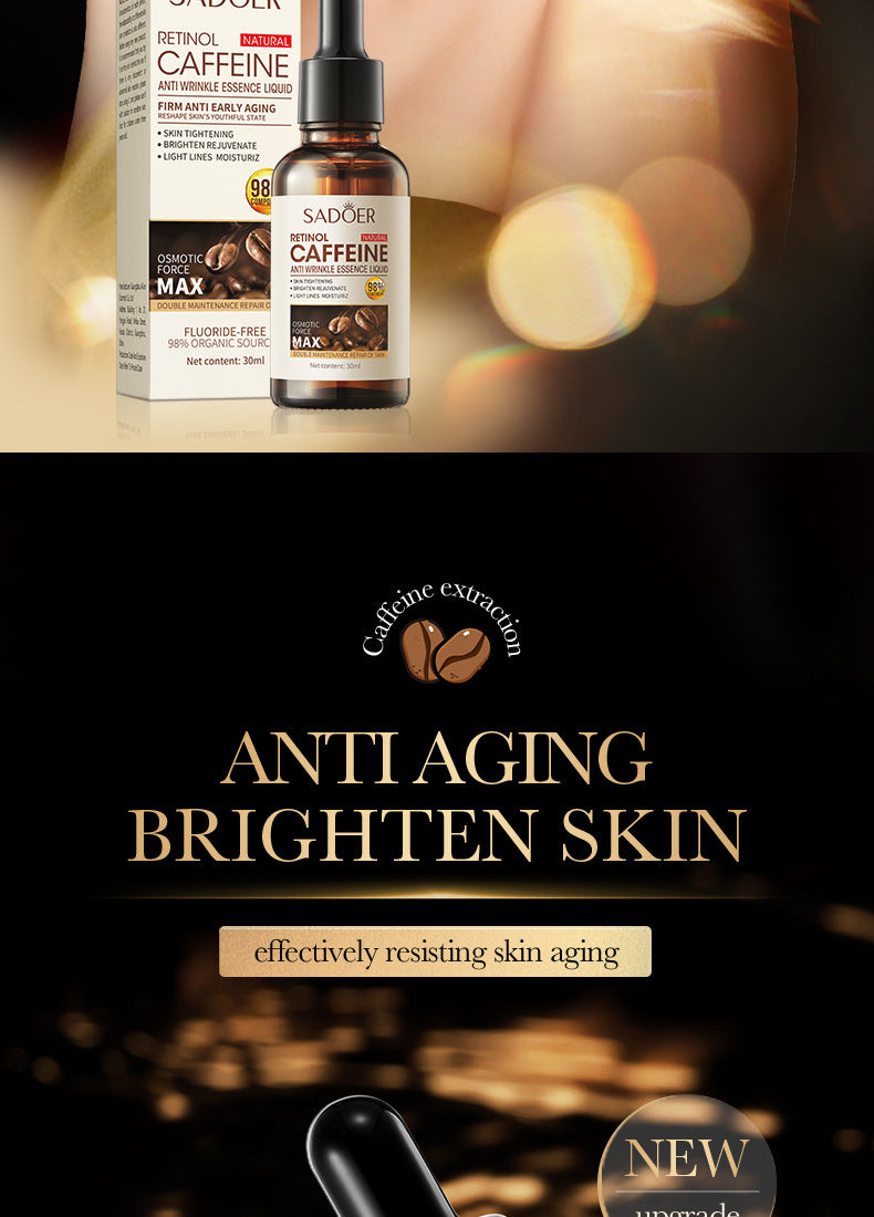 Retinol Caffeine Serum30ml SADOER Hydrating, Moisturizing, and Nourishing  Wholesale