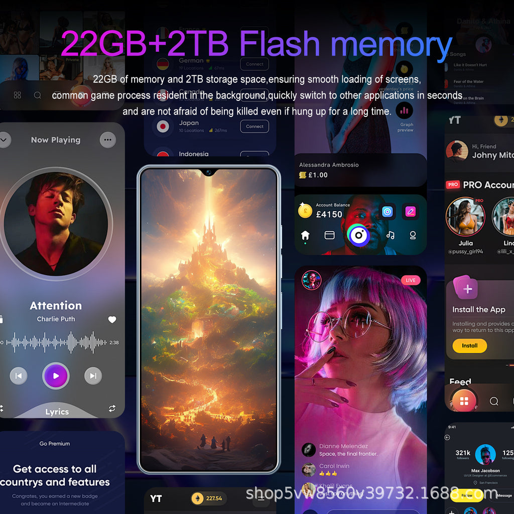 New In Stock Smart Phone GT10 Pro Dual Card Dual Standby22+2TB Factory for Android Smart Phone