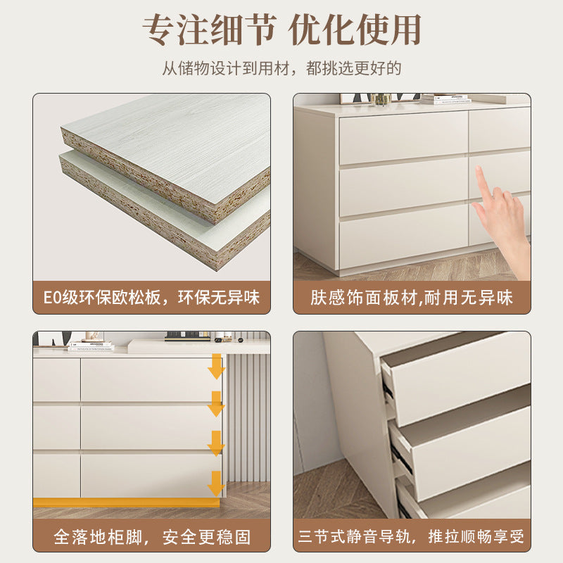 Custom Light Luxury Dressing Table Bedroom Small Apartment Modern Simple Skin Feel Gray Makeup Table Integrated Cabinet Makeup Desk Minimalist