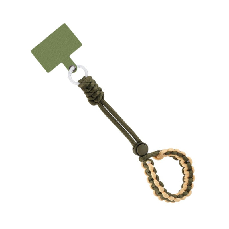 Phone Lanyard Short Braided Rope Accessory Key Wrist Clip Handmade Braided Outdoor Anti-Lost Rope Pendant