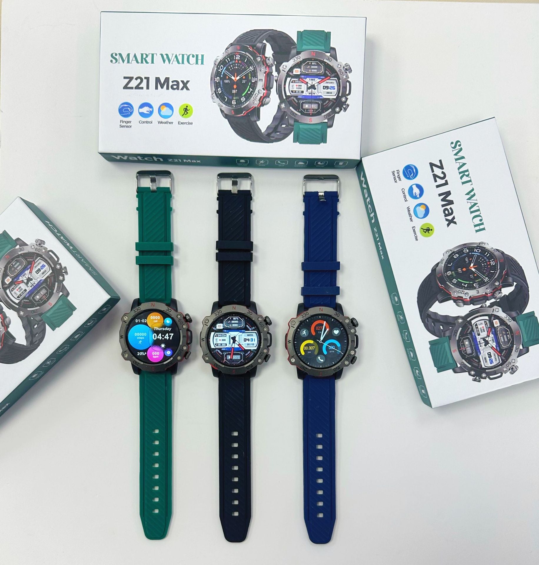 Z21Max Smart Watch1.52inch Bluetooth Call True Heart Rate Pedometer Sleep Monitor Three-Proof Sports New Model