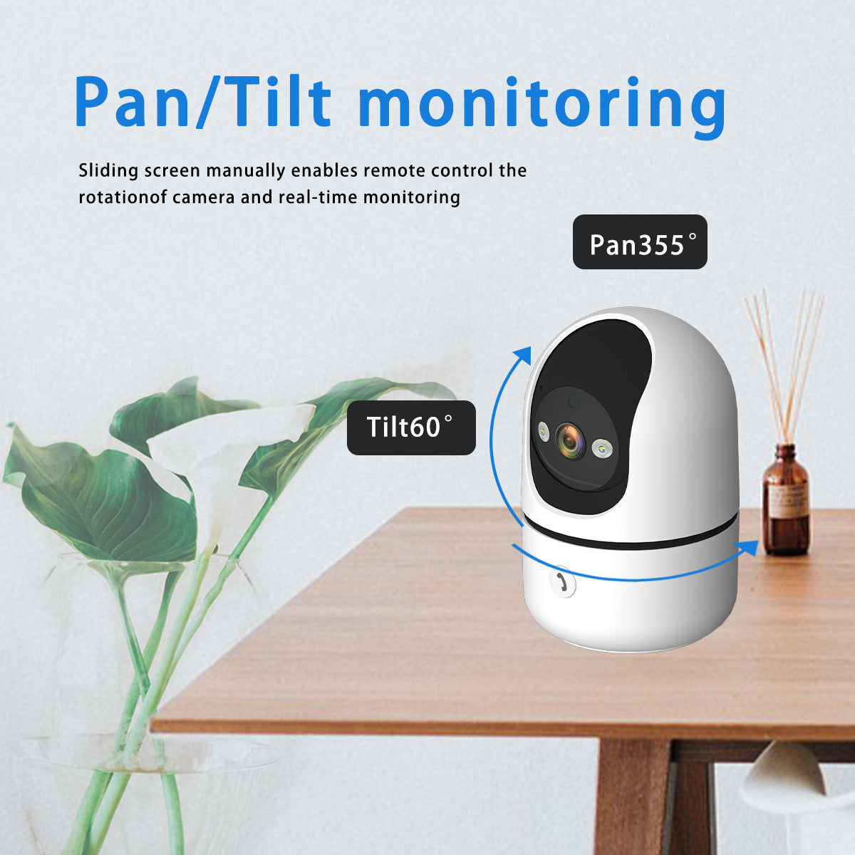 Indoor Wireless Network Camera One-Click Call360High Definition WiFi Camera surveillance night vision remote