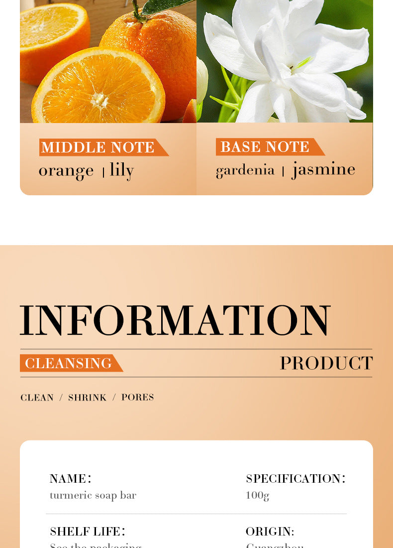 Turmeric Skincare Set SADOER Cleansing, moisturizing, hydrating five-piece set for  foreign trade wholesale