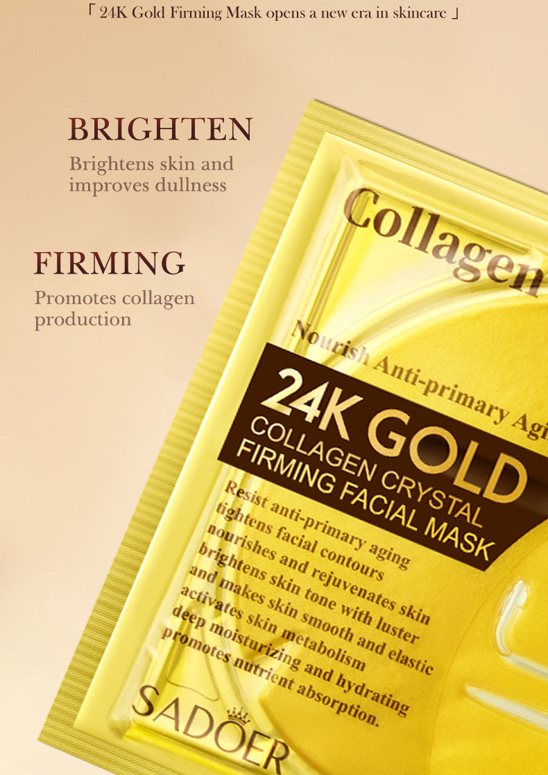 24k Gold Collagen Mask60gSADOER Crystal Hydrating Moisturizing Mask Cross-Border Wholesale