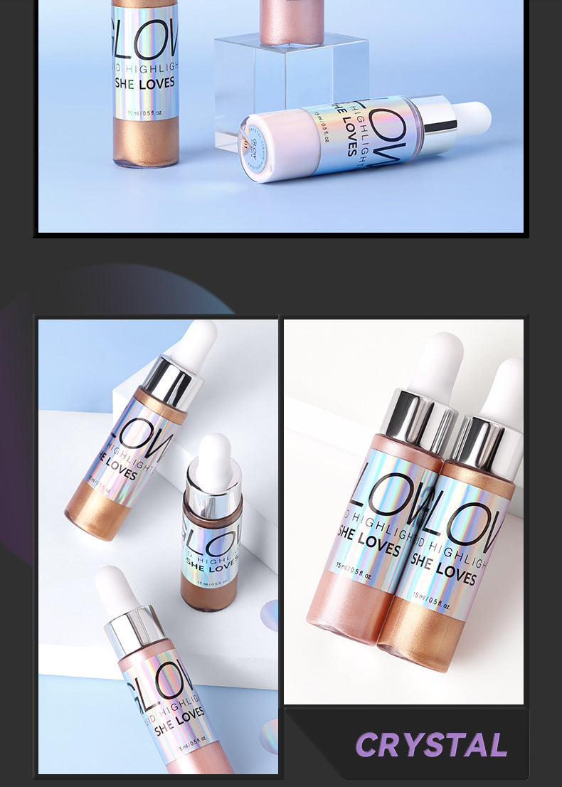 SHELOVES Highlight Liquid Contour Shadow Nose Shadow Diamond Brightening Liquid Face Body Highlight