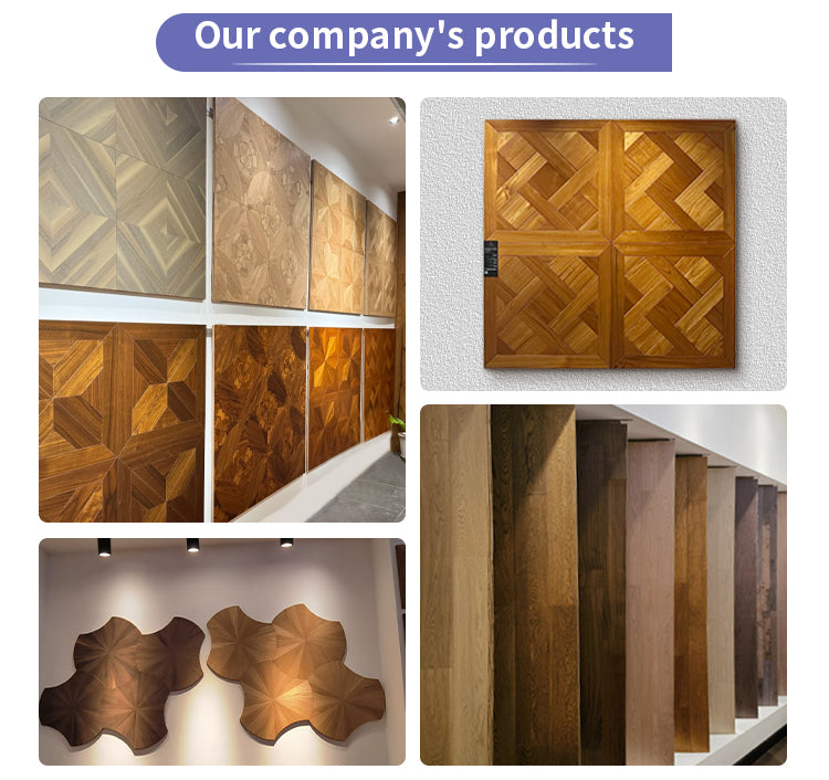 Custom 15mm Solid Wood Oak Lotus Pattern Waterproof Anti-Slip Decorative Laminate Flooring | Premium Engineered Exterior