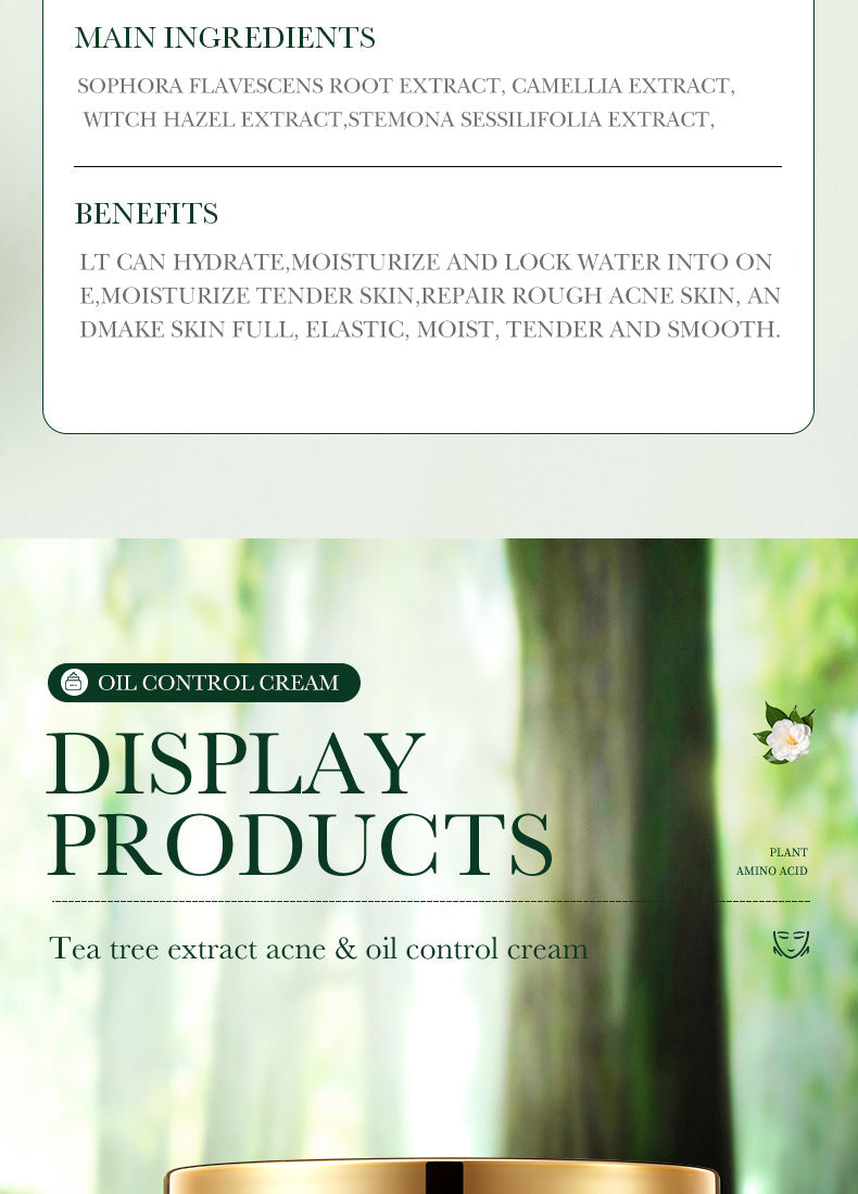 Tea Tree Skincare Set SADOER Cleansing, moisturizing, hydrating five-piece set for  foreign trade wholesale