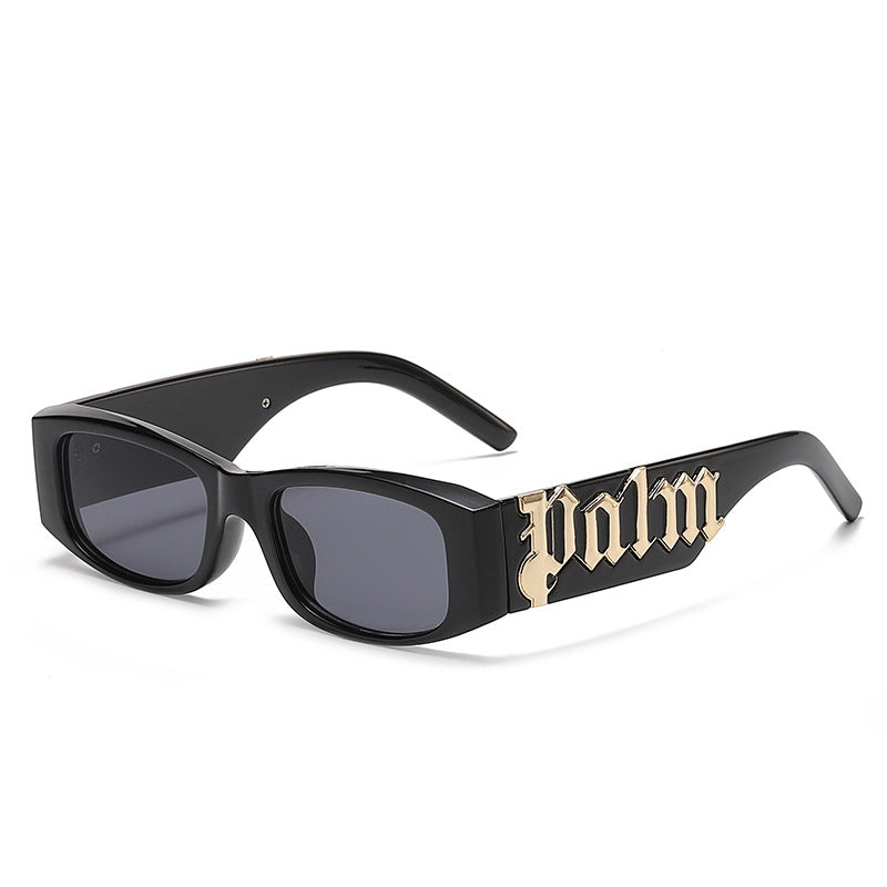 European and American Style Small Frame Sunglasses for Women Wholesale Fashion Wide Leg Sun Protection Sunglasses for Men UV Protection
