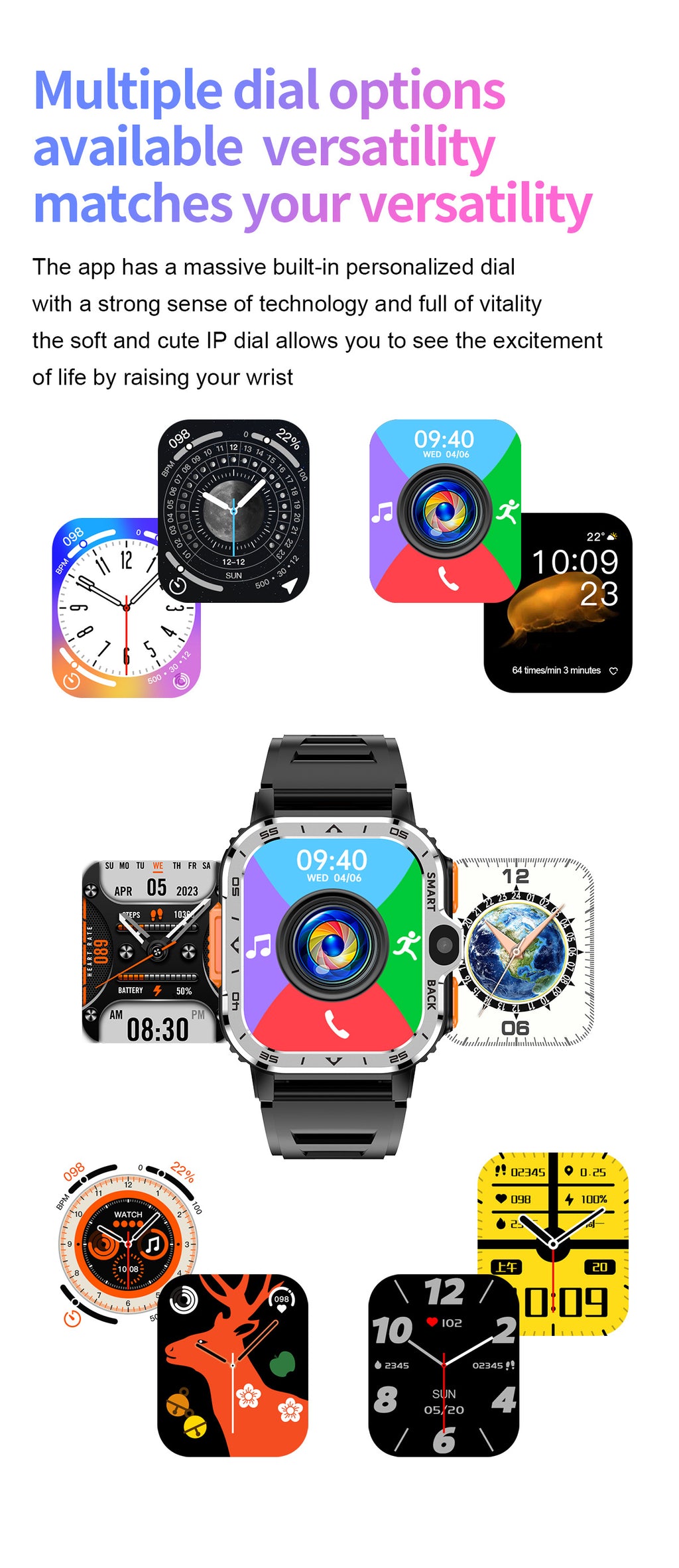 PGD Watch Smart Watch5G Plug-in Card Full Netcom Built-in Google Store Independent APP Download the Three-Proof Sports