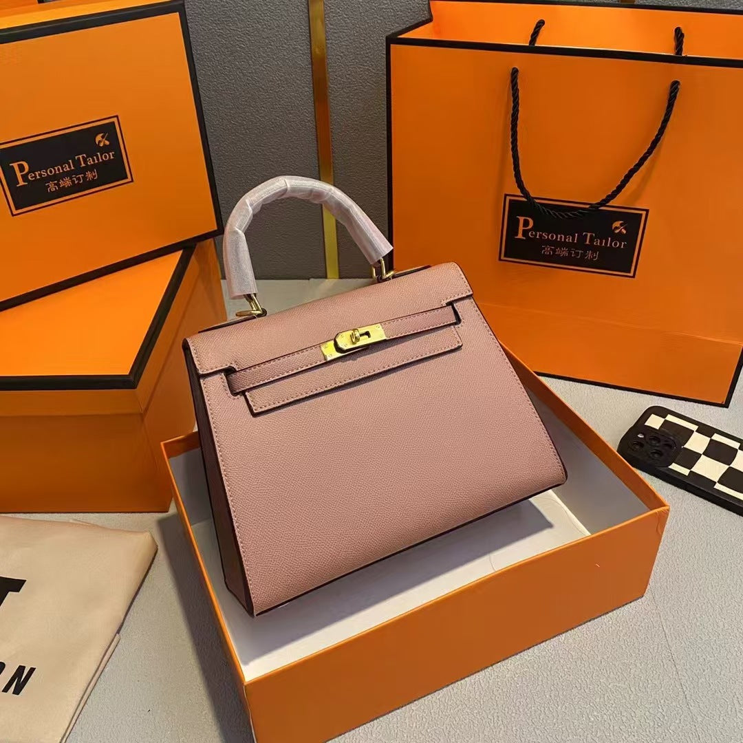 Hot Sale New Fashion Handbag for Women Platinum Kelly Bag Women's Shoulder Crossbody Bag Versatile Trendy Handbag