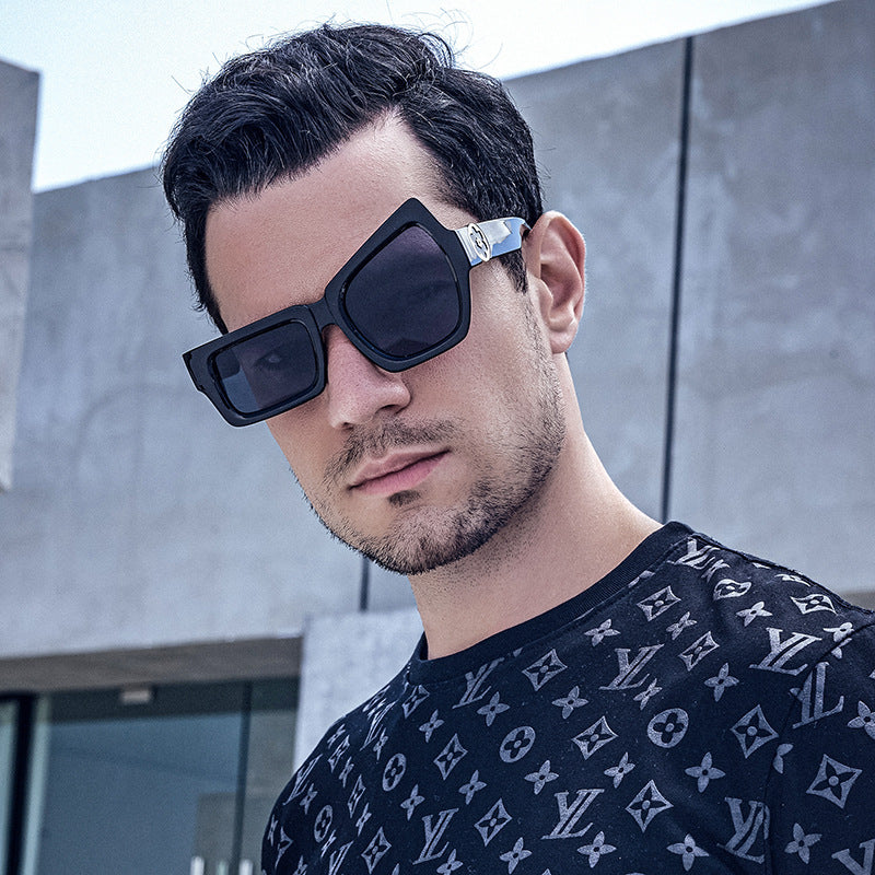 European and American Steampunk Sunglasses Unique Irregular Outdoor Sun Protection Sunglasses for Men High-end Glasses Wholesale