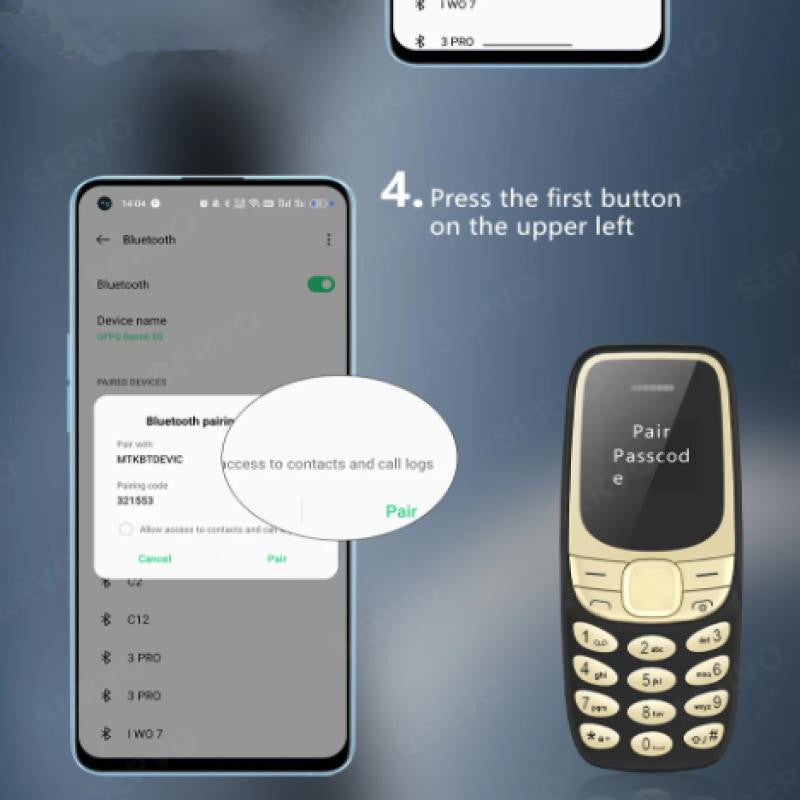 BM35Feature Phone mini Non-Smartphone Mini Button Elderly Phone Dual-SIM Backup Phone