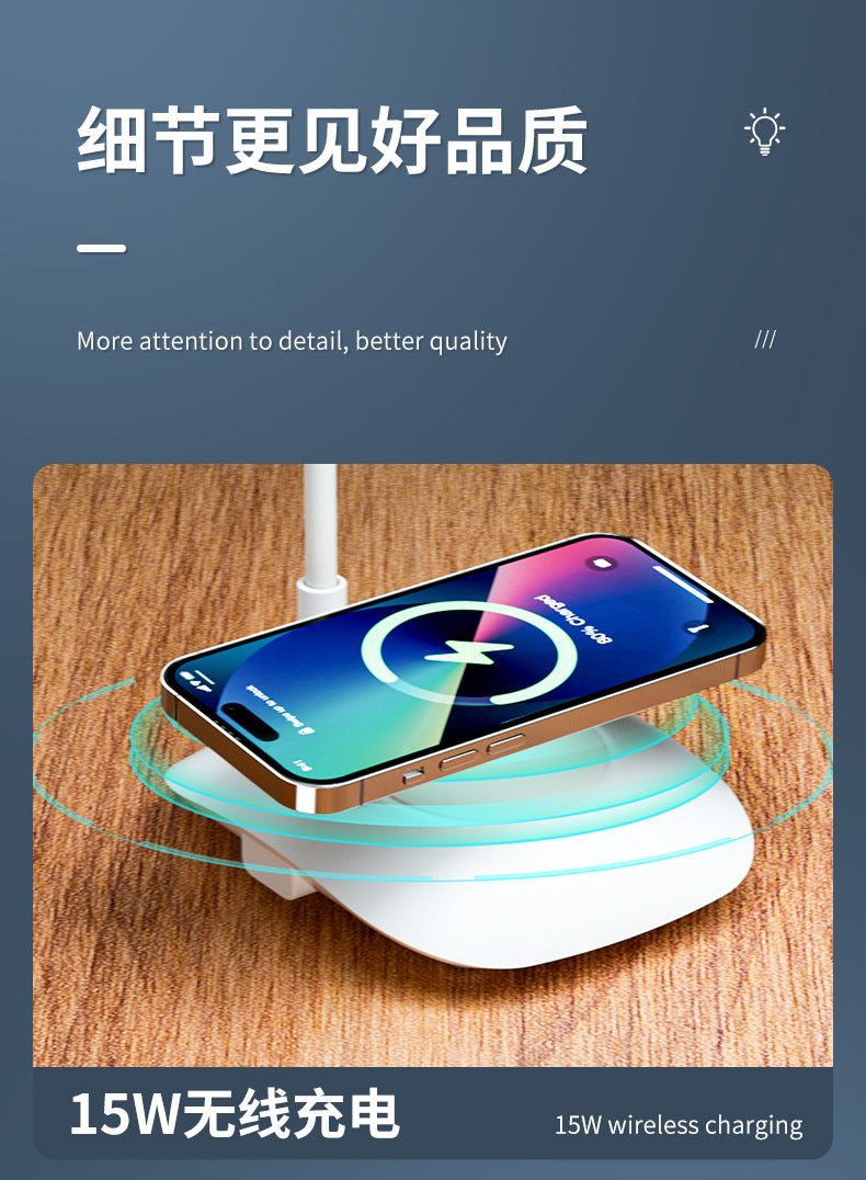 Creative desk lamp for students, eye protection, dormitory study led Reading lamp rechargeable and plug-in dual-use night light wholesale factory