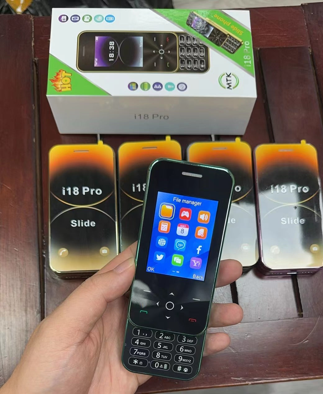 Slide Function Phone Flip Elderly Button Phone Pocket Women's Personalized Phone Backup Phone