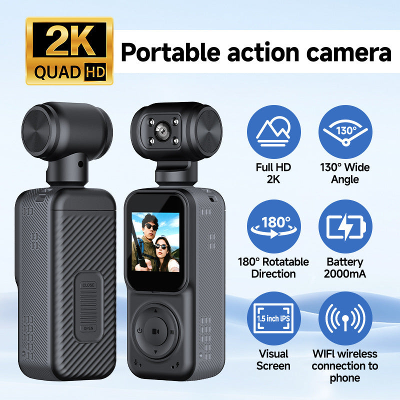Q54K HD Handheld Sports Outdoor Camera vlog Cycling Pocket Camera Anti-Shake Recorder