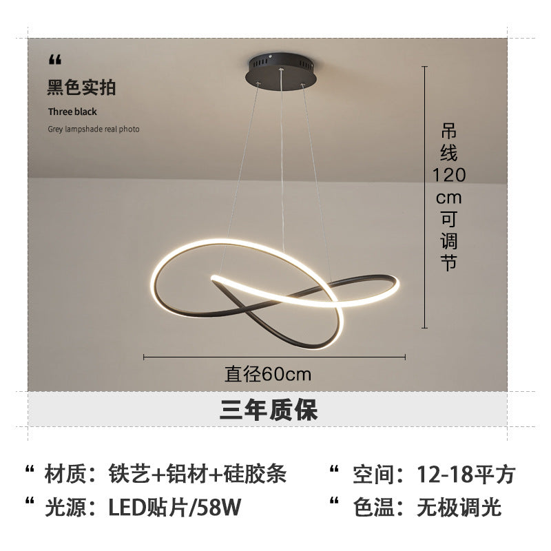 Northern Europe led Restaurant Chandelier Modern Minimalist Bar Table Lamp Bedroom Room Lamp Dining Room Unique2025New Lamps