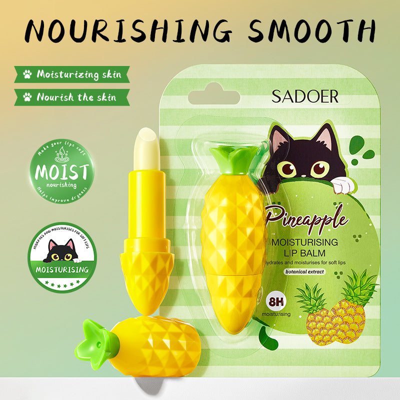 Pineapple Lip Balm SADOER Autumn and winter moisturizing lip balm wholesale for cross-border trade