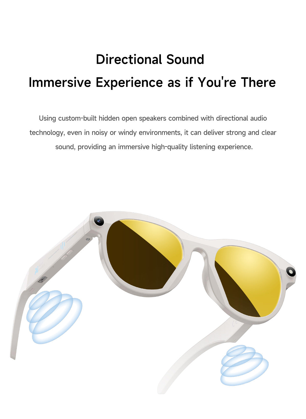 M88Smart Glasses200100 Megapixel Camera with Image Stabilization1080P Video Recording AI Simultaneous Translation Character Recognition