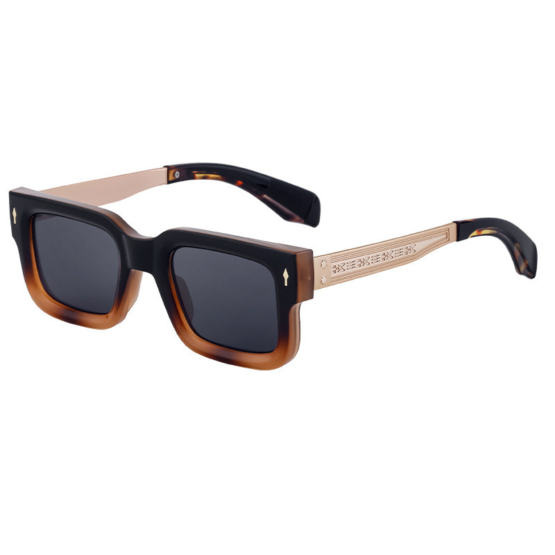 Retro Small Square Frame Men's Sunglasses Personality Street Style Sunglasses High-end Driving Glasses sunglasses