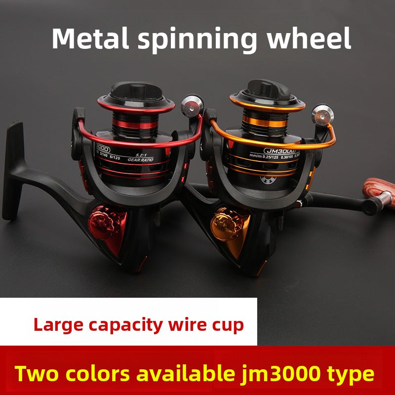 Manufacturer In-Stock Spinning Wheel Metal Fishing Reel Lure Fishing Reel Sea Rod Long Casting Fishing Line Reel Stainless Steel Sea Rod Spinning Wheel