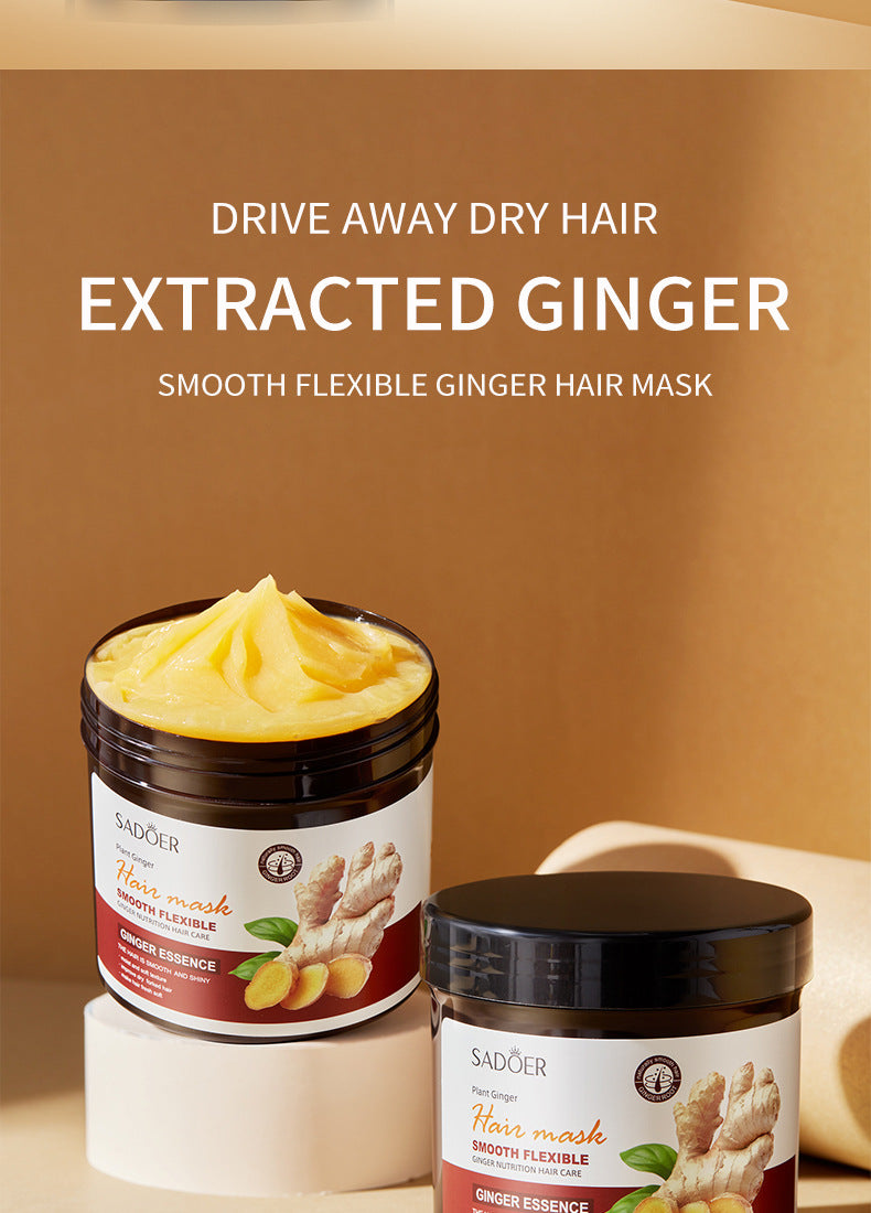 Ginger Hair Mask500g SADOER Moisturizing and Smooth Hair Care  Foreign Trade Live Wholesale