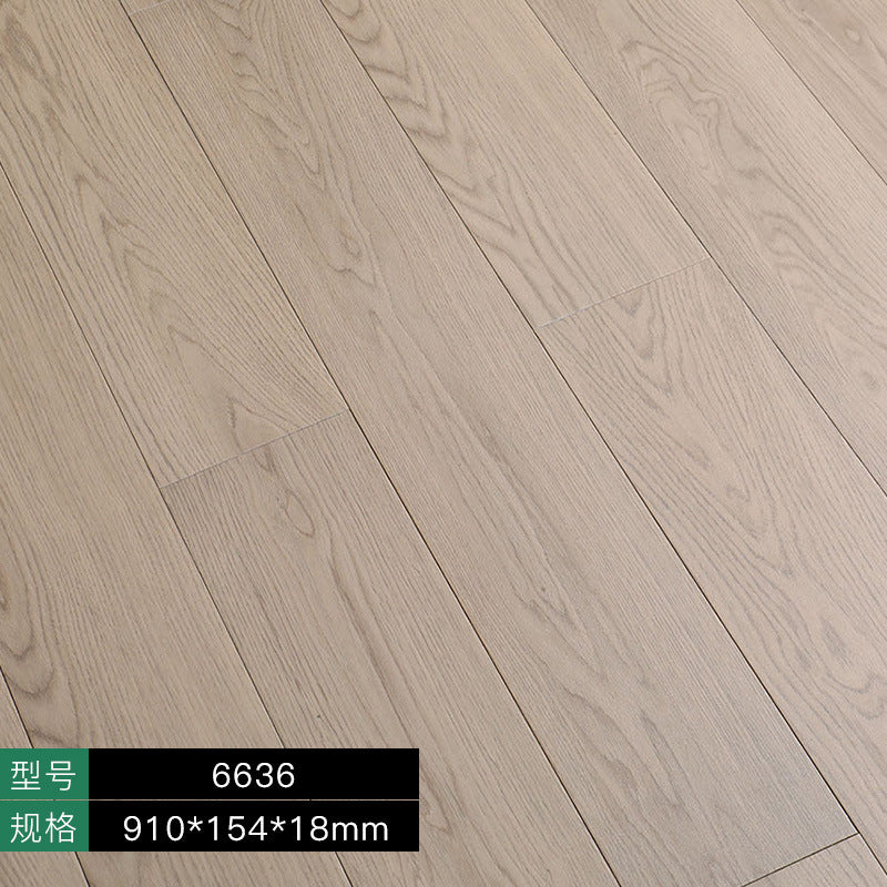 Modern Solid Wood Cream Style Oak Pure Solid Wood Floor Flat Buckle A Grade A Oak3D Flat metallic paint texture
