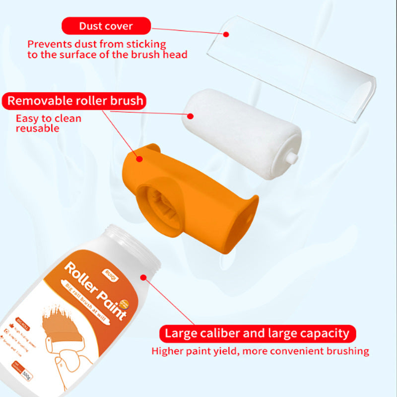 Wall Large Roller Paint Water-Based Odorless Home Self-Painting White Wall Graffiti Renovation Paint White Latex Paint
