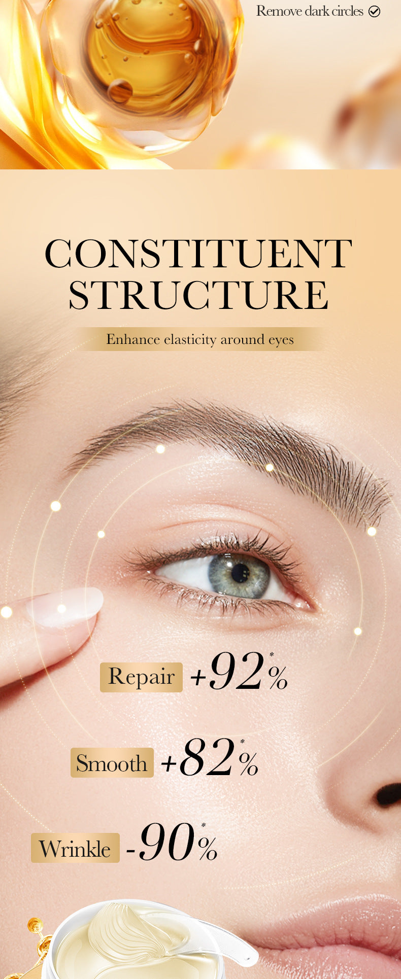 Collagen Anti-Wrinkle Firming Eye Mask SADOER Hydrating and moisturizing eye mask patch  foreign trade wholesale