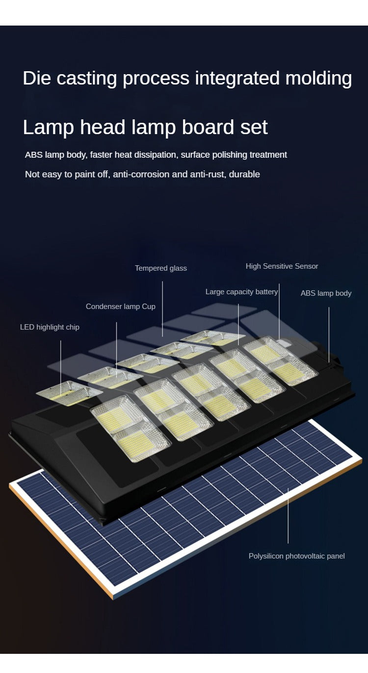 Outdoor Ip65 Waterproof Road Night Lighting Waterproof Energy-Saving Solar Street Light