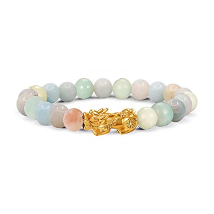 Tiger Eye Stone Pixiu Bracelet for Wealth and Luck Imitation Obsidian Bracelet Unisex Six-Word Mantra Pixiu Bracelet