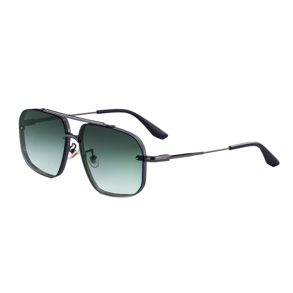 2025New European and American Fashion Square Frame Sunglasses for Men High-End Frameless Sunglasses Men Trendy Sun Protection shades