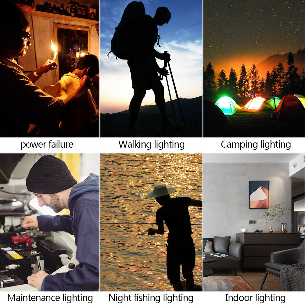 Outdoor Waterproof LED Camping Light Tent Light Retractable Camping Light Dry Battery Portable Emergency Light Night Light