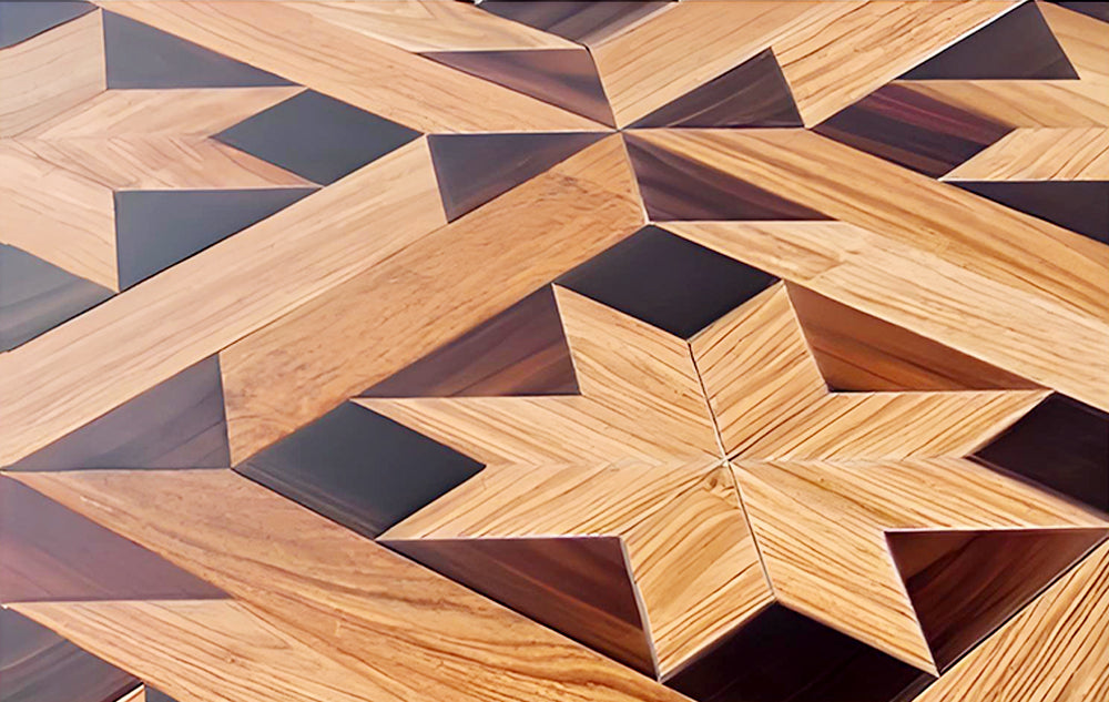 15mm Customizable Square Rosewood Parquet Wood Flooring | Multi-Layer Engineered Panels Outdoor Waterproof Luxury Premium
