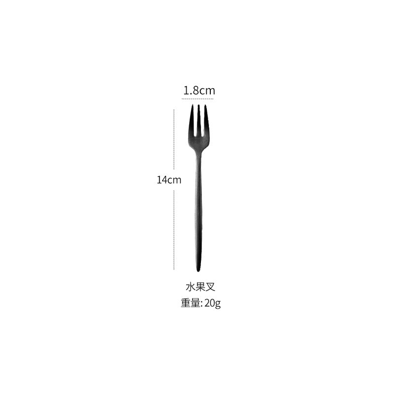 304Portuguese Full Series Western Cutlery Matte Retro Tableware Steak Knife Fork Spoon Dessert Knife Ice Spoon Set