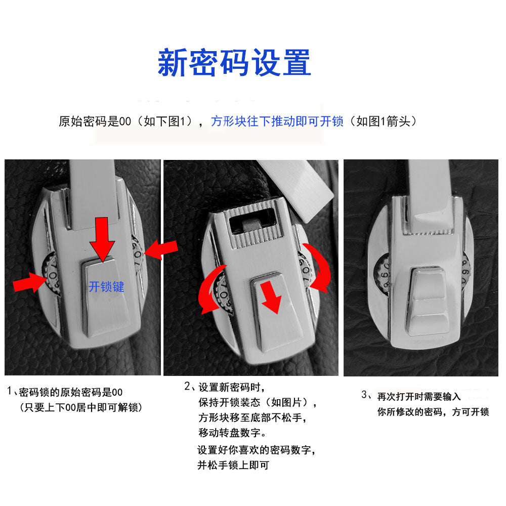 High-End Men's Top Layer Cowhide Multi-Zipper Bag Sports Casual Small Backpack Anti-Theft Genuine Leather Fingerprint Lock Chest Bag