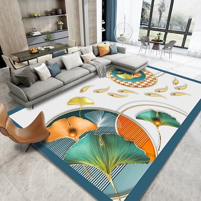 Carpet Resistant to Dirt Easy to Maintain Living Room Carpet Light Luxury Bedroom Non-Slip Crystal Velvet Carpet Bedside Warm Blanket