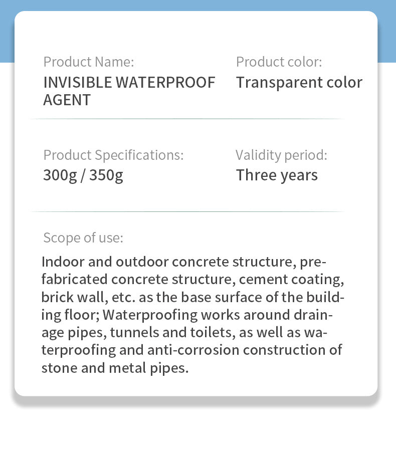 Transparent Waterproof Agent Bathroom Waterproof Coating No Tile Breaking Glue Acrylic Pure Acrylic Waterproof Glue Anti-Seepage