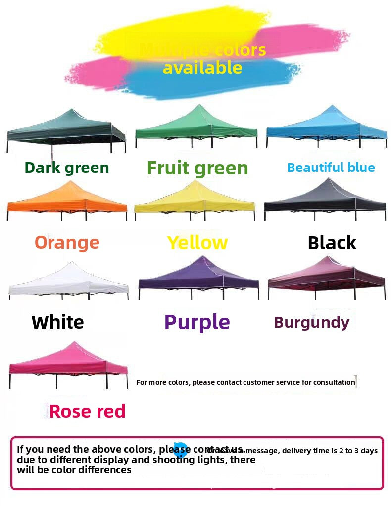 Four-corner Stall Tent Top Cloth3x3Mite Thick Khaki Rainproof Fabric Outdoor Sunshade Thickened Awning Tarp