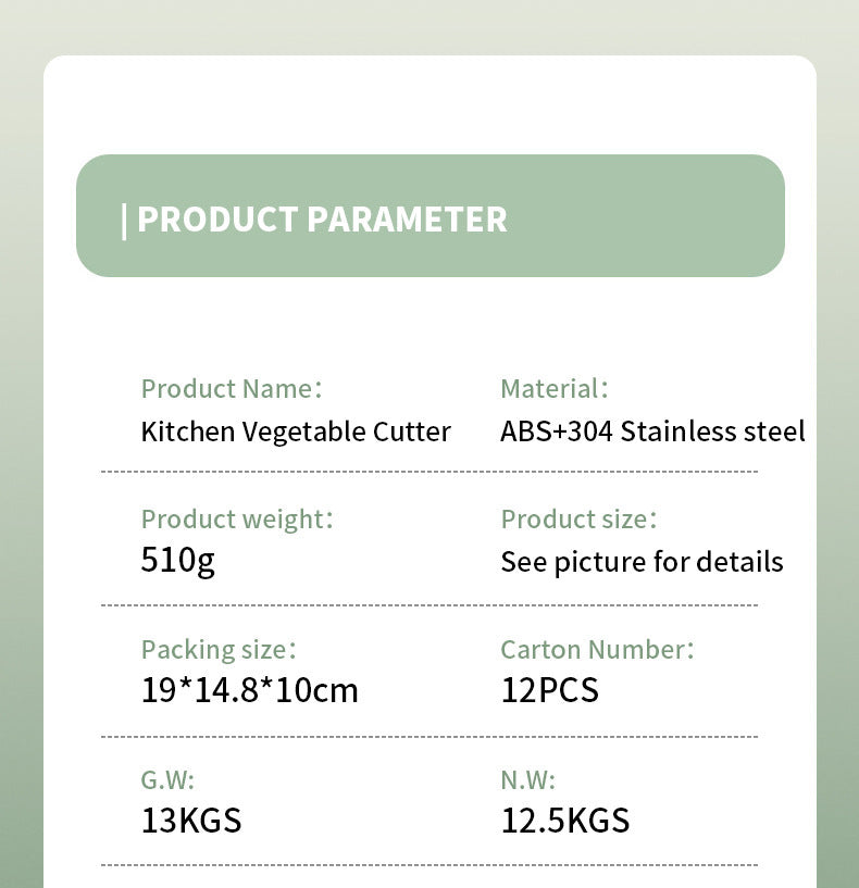 Home Kitchen Shredding and Slicing Machine Lemon Dicing and Slicing Vegetable Cutter Potato Grater Multi-Functional Vegetable Slicer