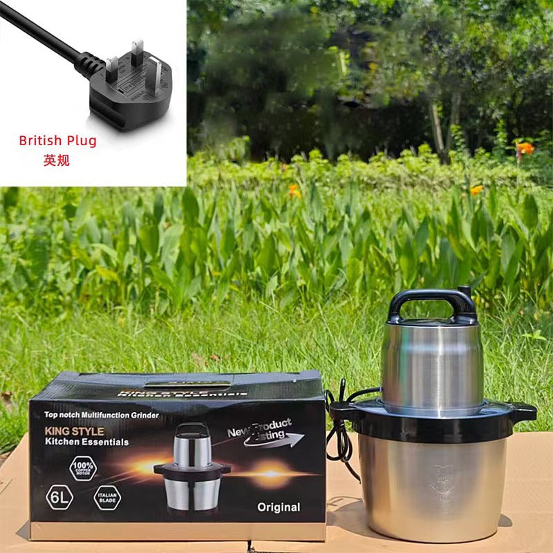 Fufumachine 6L Electric Meat Grinder Small Multi-Functional Meat Mincer Food Processor Blender Multi-Purpose