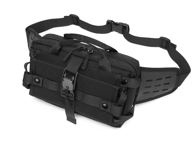 Men's Trendy Tactical Waist Bag Waterproof Small Crossbody Bag Outdoor Sports Cycling Running Lightweight Portable Bag male bag