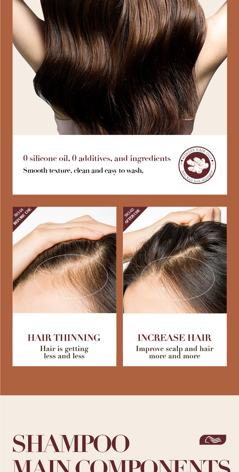 Ginger Anti-Hair Loss Shampoo500ml SADOER Plant Shampoo  Wholesale
