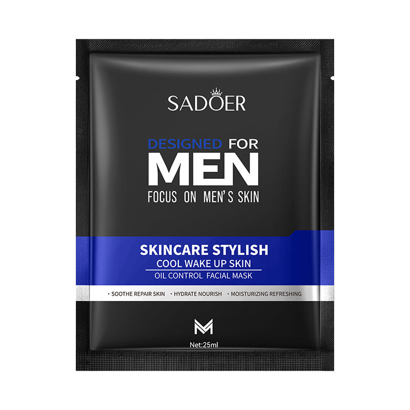 Men's Face Mask25g SADOER Cool and Refreshing Men's Hydrating Mask Stickers  Wholesale