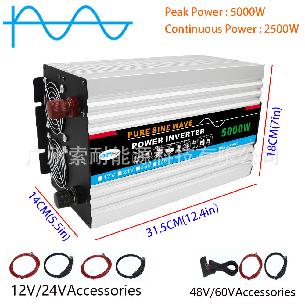 Pure Sine Wave Inverter DC12V/24V Turn AC110V120V Rated Power2500W 3000W Export