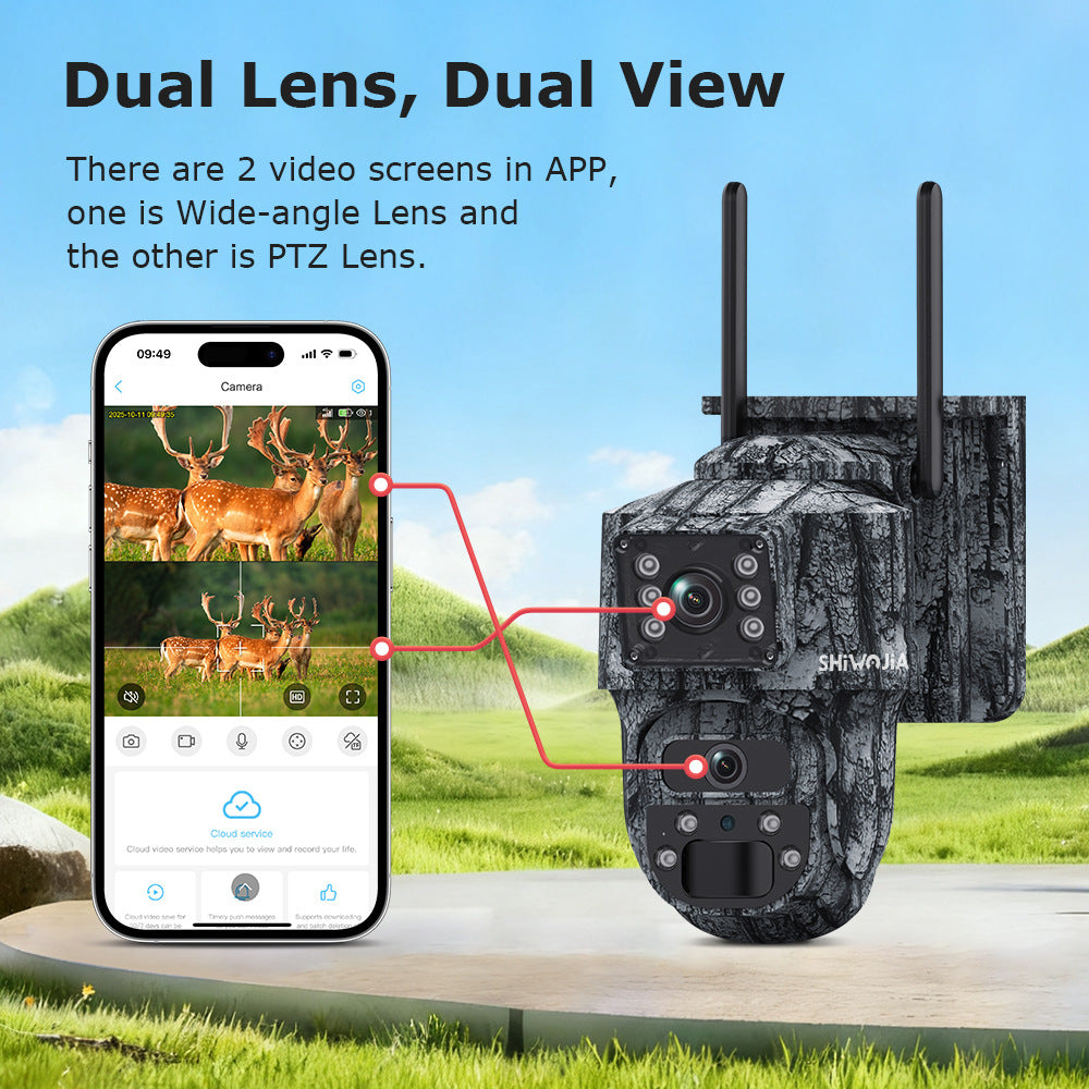 AOV Low Power Consumption4G Solar camera outdoor wireless600Ten Thousand Pairs of Lenses