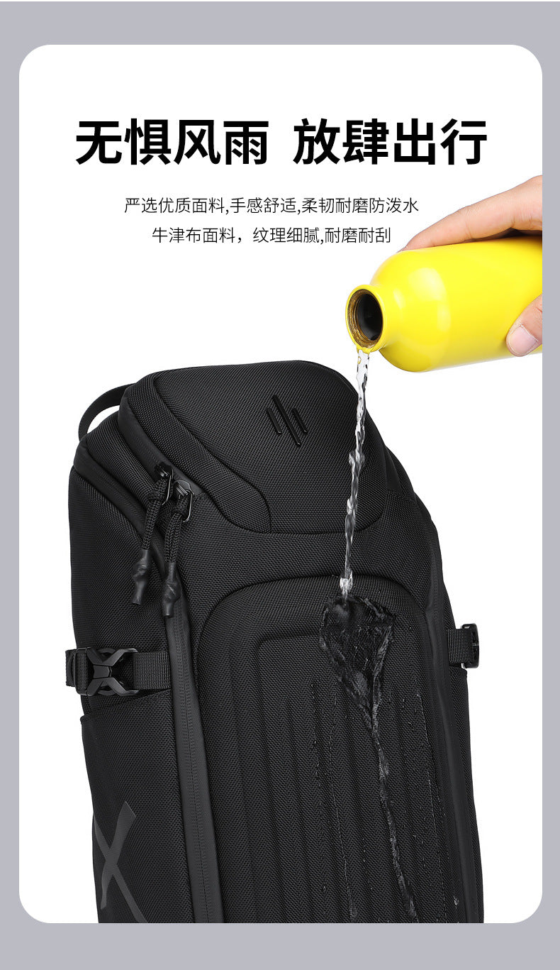 OZUKO Men's Chest Bag Waterproof Crossbody Bag Business Simple Crossbody Bag Trendy Commuter Small Backpack High-End Feel